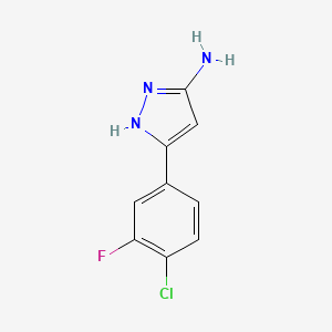 3-(4-Chloro-3-fluorophenyl)-1H-pyrazol-5-amine