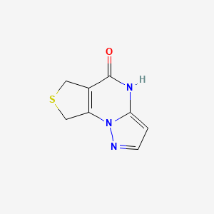 4-Thia-1,8,12-triazatricyclo[7.3.0.0,2,6]dodeca-2(6),9,11-trien-7-one