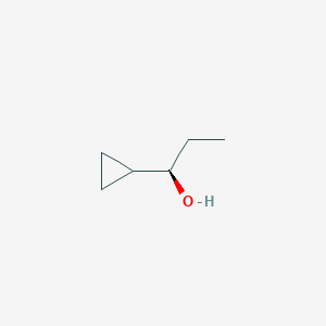 molecular formula C6H12O B13067147 (1R)-1-Cyclopropylpropan-1-ol 