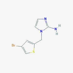 molecular formula C8H8BrN3S B13067156 1-[(4-Bromothiophen-2-YL)methyl]-1H-imidazol-2-amine 