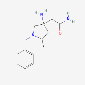 2-(3-Amino-1-benzyl-5-methylpyrrolidin-3-yl)acetamide