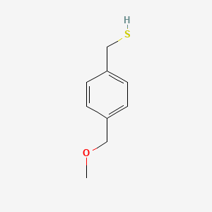 molecular formula C9H12OS B13067187 [4-(Methoxymethyl)phenyl]methanethiol 