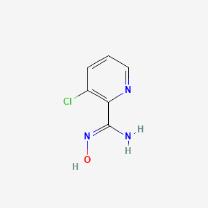 molecular formula C6H6ClN3O B13067196 3-Chloro-N'-hydroxypyridine-2-carboximidamide 