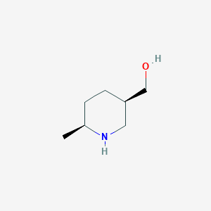 molecular formula C7H15NO B13067203 cis-(6-Methylpiperidin-3-YL)methanol 