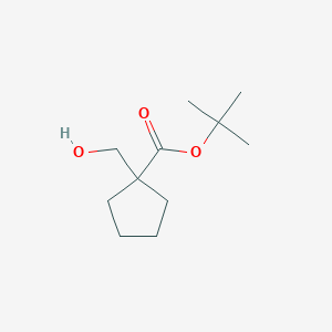 molecular formula C11H20O3 B13067236 Tert-butyl 1-(hydroxymethyl)cyclopentane-1-carboxylate CAS No. 137613-90-2