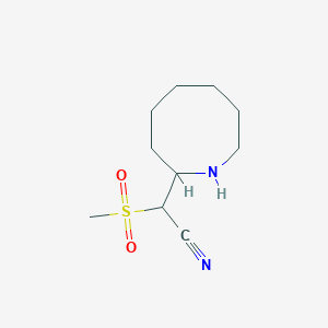 2-(Azocan-2-yl)-2-methanesulfonylacetonitrile