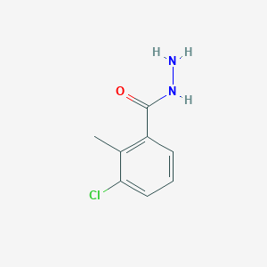 molecular formula C8H9ClN2O B1306725 3-Chloro-2-methylbenzohydrazide CAS No. 1022873-06-8