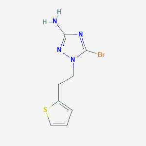 5-Bromo-1-[2-(thiophen-2-yl)ethyl]-1H-1,2,4-triazol-3-amine