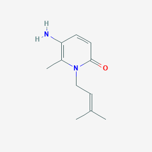 5-Amino-6-methyl-1-(3-methylbut-2-en-1-yl)-1,2-dihydropyridin-2-one