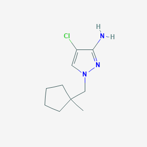 4-Chloro-1-[(1-methylcyclopentyl)methyl]-1H-pyrazol-3-amine