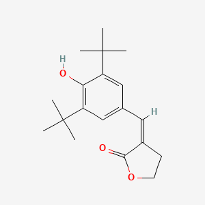 molecular formula C19H26O3 B13067303 3-(3,5-Di-tert-butyl-4-hydroxybenzylidene)dihydrofuran-2(3H)-one 