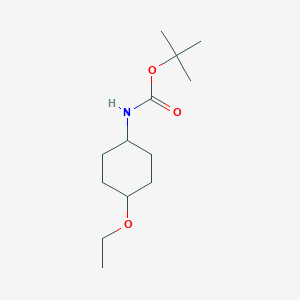 molecular formula C13H25NO3 B13067328 Tert-butyl 4-ethoxycyclohexylcarbamate 