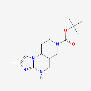 tert-Butyl 4-methyl-2,5,7,11-tetraazatricyclo[7.4.0.0,2,6]trideca-3,5-diene-11-carboxylate