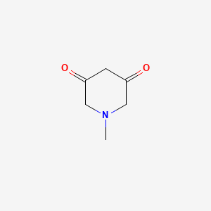 molecular formula C6H9NO2 B13067435 1-Methylpiperidine-3,5-dione CAS No. 66310-86-9