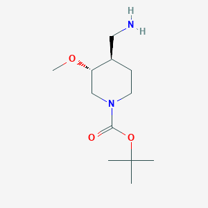 tert-Butyl trans-4-(aminomethyl)-3-methoxypiperidine-1-carboxylate