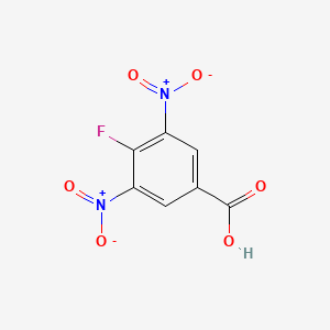 molecular formula C7H3FN2O6 B1306746 4-Fluoro-3,5-dinitrobenzoic acid CAS No. 2365-71-1