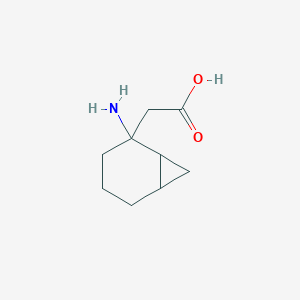 2-{2-Aminobicyclo[4.1.0]heptan-2-yl}acetic acid