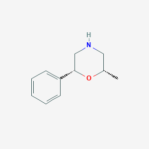 molecular formula C11H15NO B13067508 (2S,6r)-2-methyl-6-phenylmorpholine 