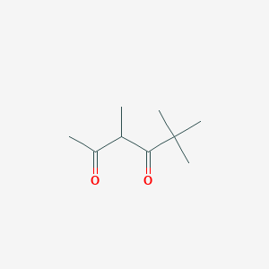 molecular formula C9H16O2 B13067514 3,5,5-Trimethylhexane-2,4-dione 