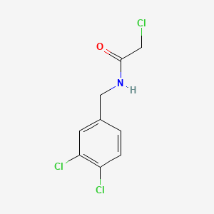 molecular formula C9H8Cl3NO B1306753 2-chloro-N-(3,4-dichlorobenzyl)acetamide CAS No. 56978-46-2