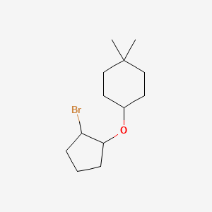 4-[(2-Bromocyclopentyl)oxy]-1,1-dimethylcyclohexane