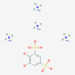 molecular formula C6H18N4O8S2 B13067542 Ammonium 4,5-dioxidobenzene-1,3-disulfonate 