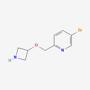 2-[(Azetidin-3-yloxy)methyl]-5-bromopyridine