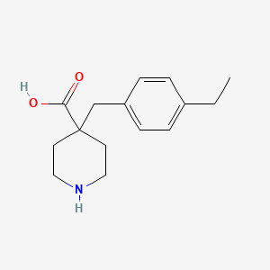 4-[(4-Ethylphenyl)methyl]piperidine-4-carboxylic acid