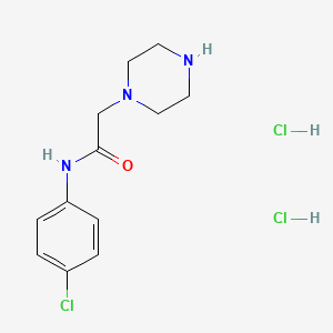 N-(4-chlorophenyl)-2-(piperazin-1-yl)acetamide dihydrochloride