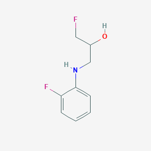 1-Fluoro-3-[(2-fluorophenyl)amino]propan-2-ol