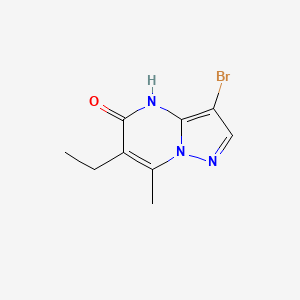 3-Bromo-6-ethyl-7-methyl-4H,5H-pyrazolo[1,5-a]pyrimidin-5-one