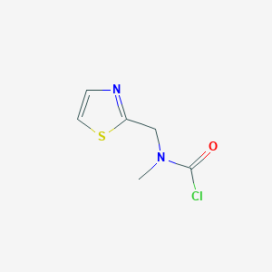 molecular formula C6H7ClN2OS B13067646 N-methyl-N-(2-thiazolylmethyl)Carbamic chloride 