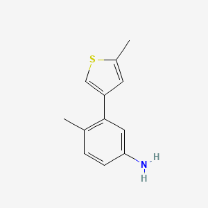 4-Methyl-3-(5-methylthiophen-3-yl)aniline