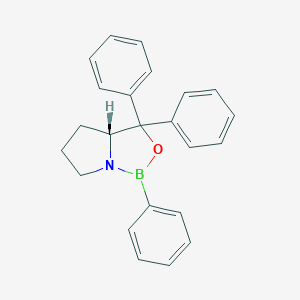molecular formula C23H22BNO B130677 (3aR)-1,3,3-triphenyl-3a,4,5,6-tetrahydropyrrolo[1,2-c][1,3,2]oxazaborole CAS No. 145238-45-5