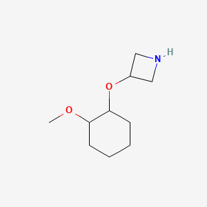 molecular formula C10H19NO2 B13067716 3-[(2-Methoxycyclohexyl)oxy]azetidine 