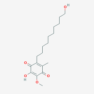 molecular formula C18H28O5 B13067761 Idebenone Impurity 5 