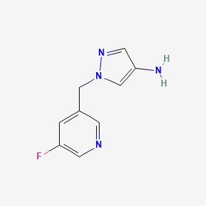 1-[(5-Fluoropyridin-3-yl)methyl]-1H-pyrazol-4-amine