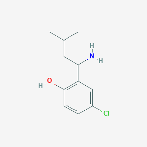 2-(1-Amino-3-methylbutyl)-4-chlorophenol