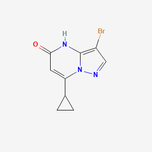 3-Bromo-7-cyclopropyl-4H,5H-pyrazolo[1,5-a]pyrimidin-5-one