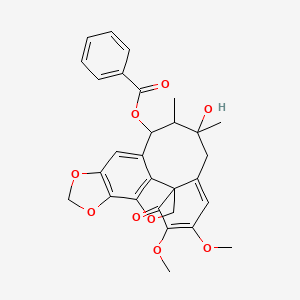 molecular formula C29H28O9 B13067841 LongipedlignanG 