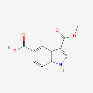 3-(Methoxycarbonyl)-1H-indole-5-carboxylic acid