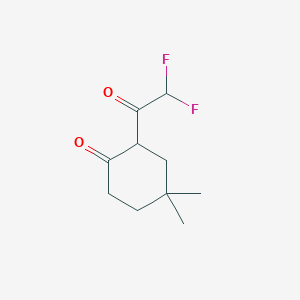 2-(2,2-Difluoroacetyl)-4,4-dimethylcyclohexan-1-one