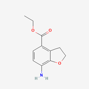 Ethyl 7-amino-2,3-dihydro-4-benzofurancarboxylate