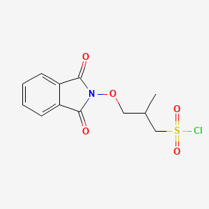 3-[(1,3-Dioxo-2,3-dihydro-1H-isoindol-2-yl)oxy]-2-methylpropane-1-sulfonyl chloride