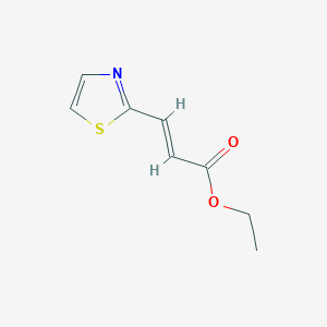 molecular formula C8H9NO2S B13067964 Ethyl (2E)-3-(1,3-thiazol-2-yl)prop-2-enoate 