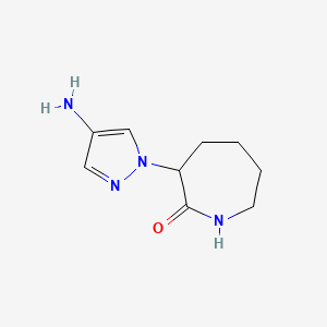 3-(4-Amino-1H-pyrazol-1-YL)azepan-2-one