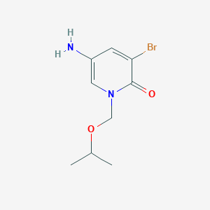 5-Amino-3-bromo-1-[(propan-2-yloxy)methyl]-1,2-dihydropyridin-2-one