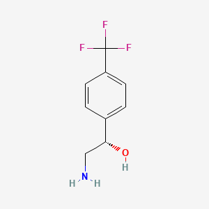 molecular formula C9H10F3NO B13068058 (1S)-2-Amino-1-[4-(trifluoromethyl)phenyl]ethan-1-ol 