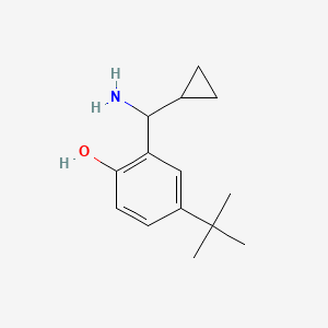 2-[Amino(cyclopropyl)methyl]-4-tert-butylphenol