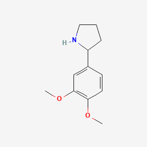 molecular formula C12H17NO2 B1306812 2-(3,4-Dimethoxyphenyl)pyrrolidine CAS No. 367281-00-3